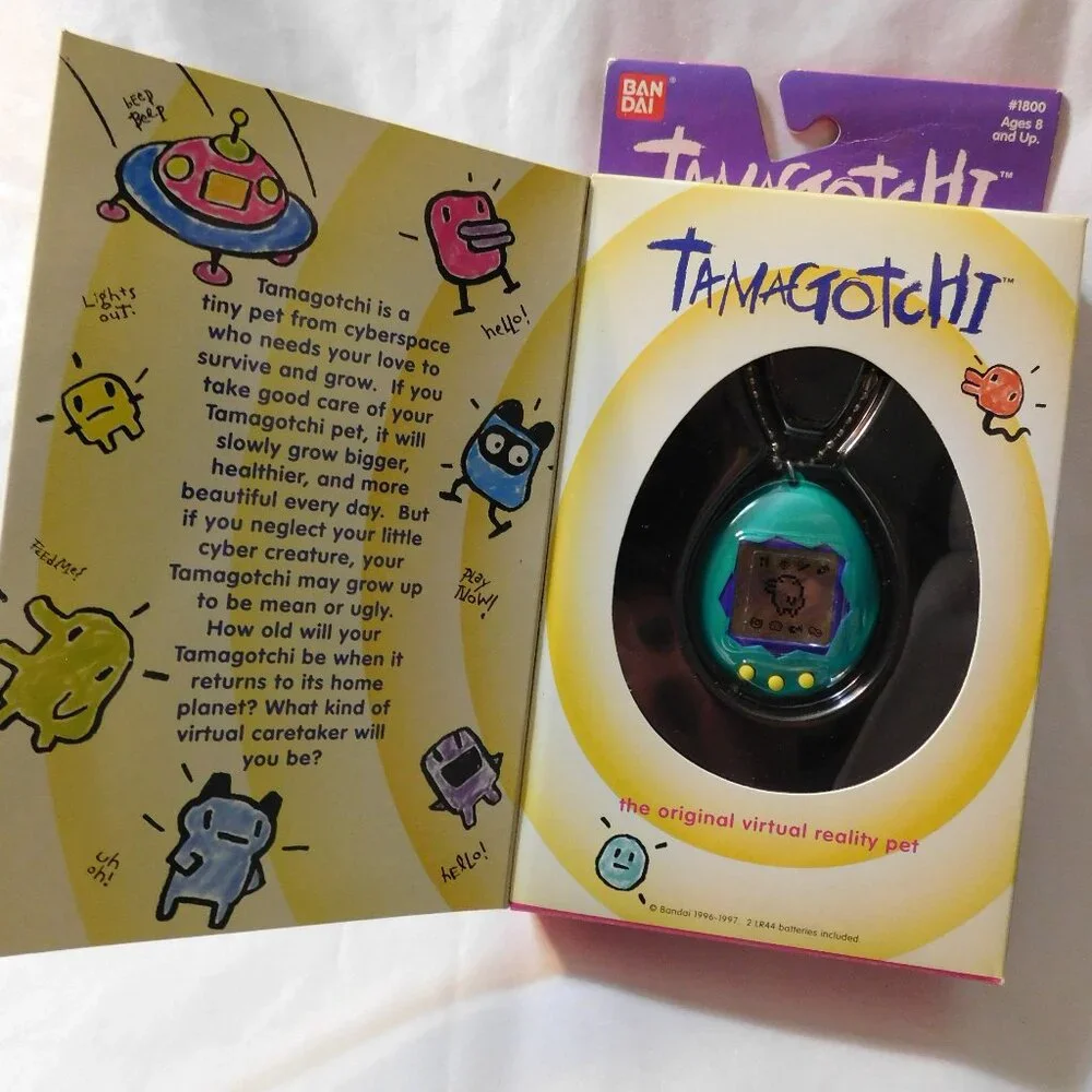 Vintage Bandai TAMAGOTCHI Virtual Reality Pet 1997 Teal